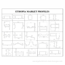 Ethiopia Market Aluminium Profile for Alco-5 system